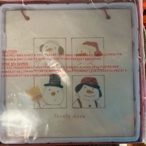 Snowman trivet by Hallmark.  White base.